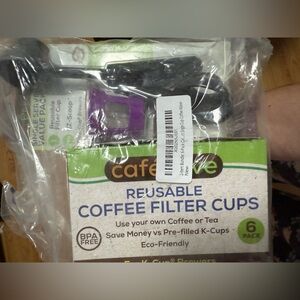 Reusable Coffee Filter Cups - Purple and Black